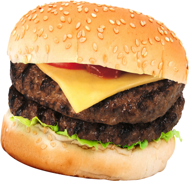 Classic Cheeseburger Isolated PNG image