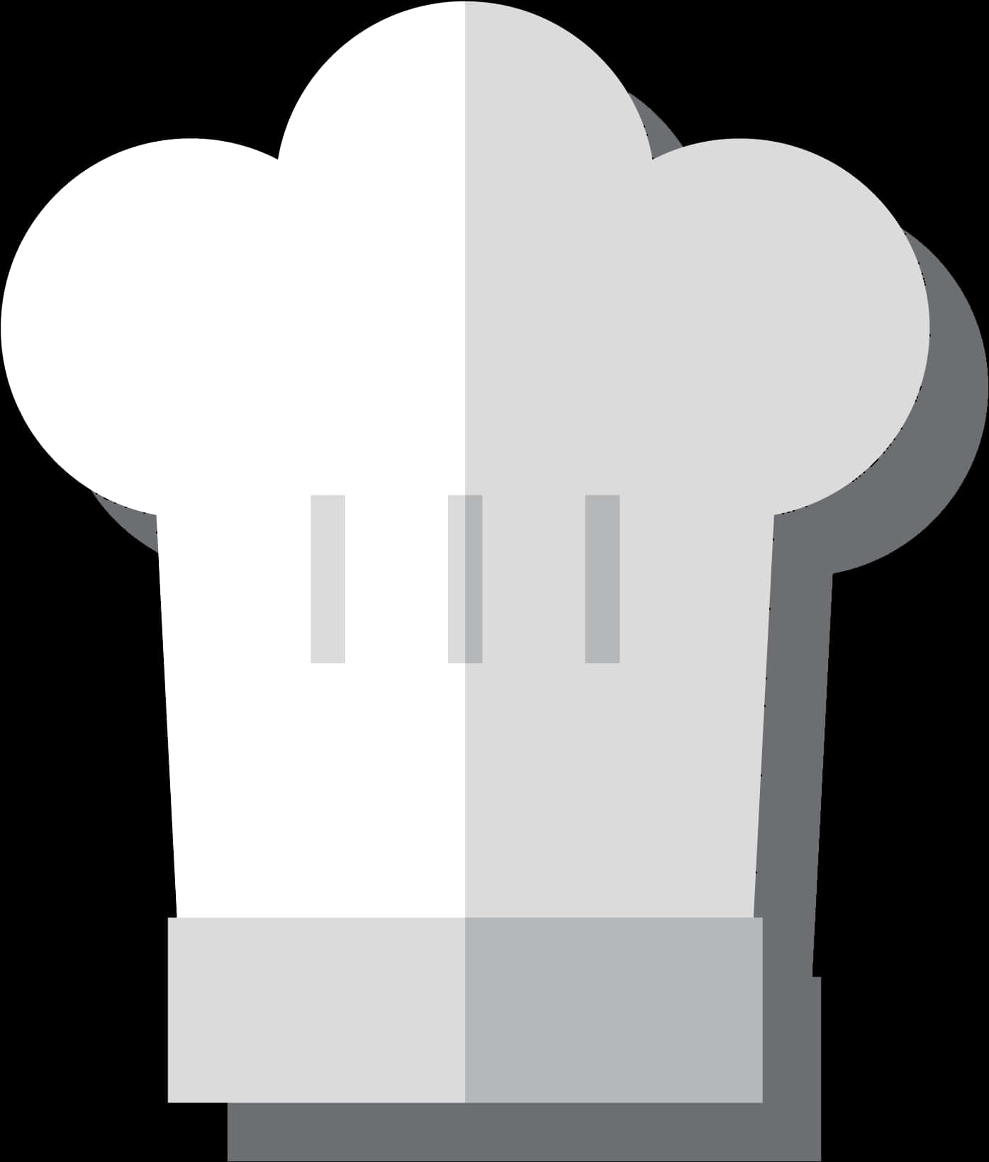 Classic Chef Hat Icon PNG image
