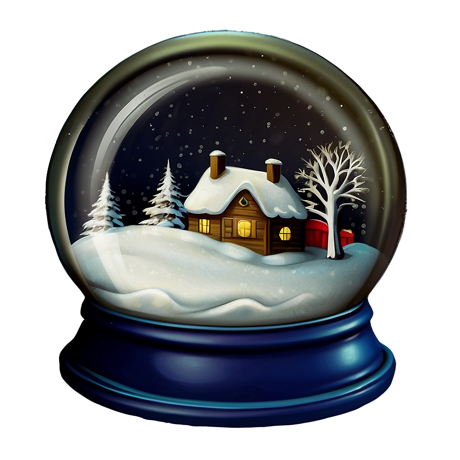 Classic Christmas Snow Globe Png 06252024 PNG image