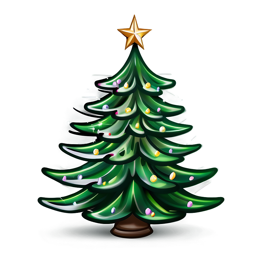 Classic Christmas Tree Design Png Pwp56 PNG image