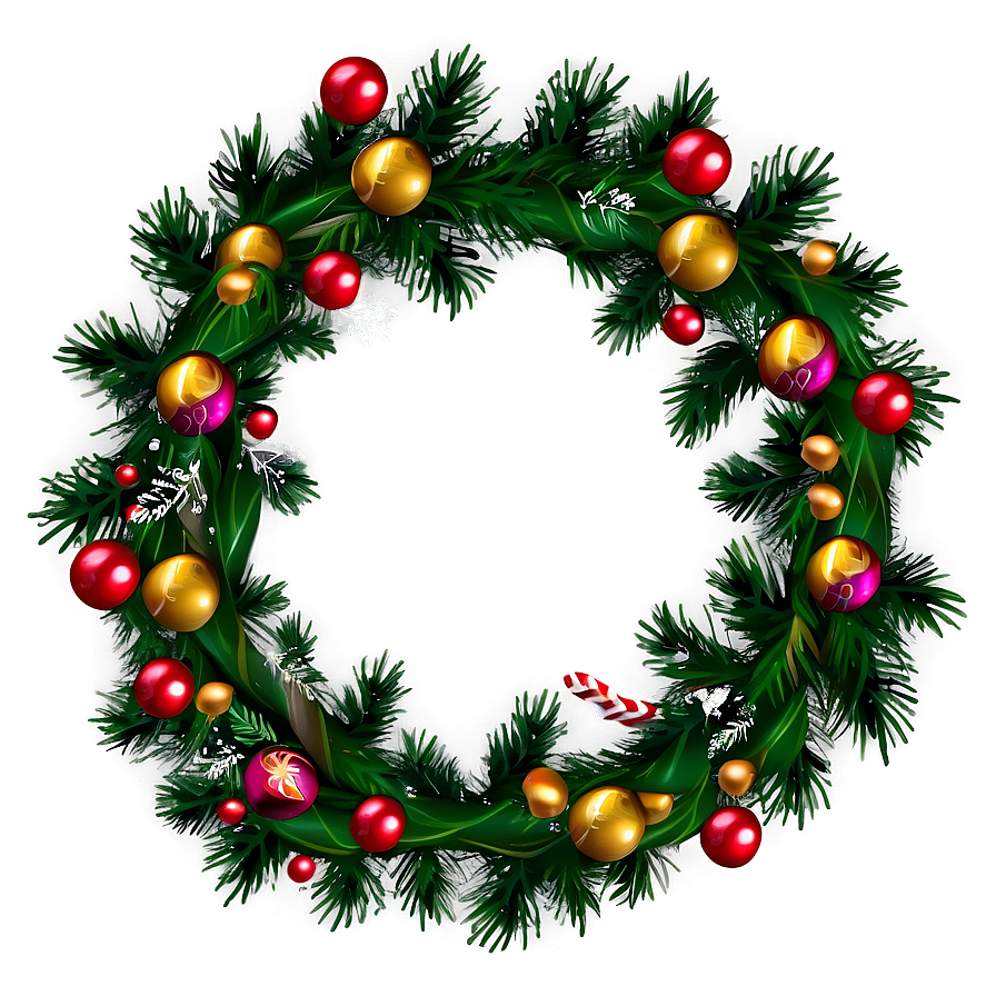 Classic Christmas Wreath Png 44 PNG image