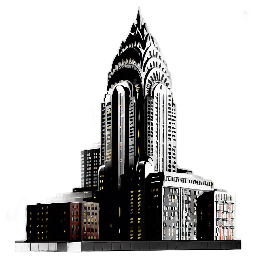 Classic Chrysler Building Profile Png Yqh69 PNG image