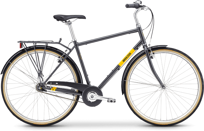 Classic City Bicycle Profile View PNG image