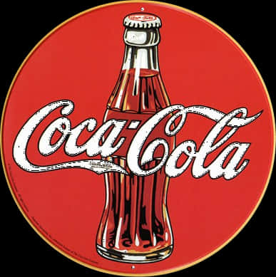 Classic Coca Cola Logoand Bottle PNG image