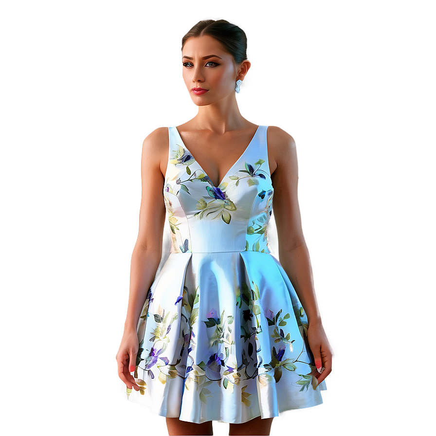 Classic Cocktail Dress Png 05232024 PNG image