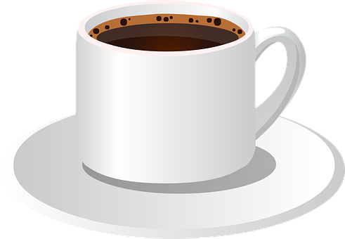 Classic Coffee Cup Vector PNG image