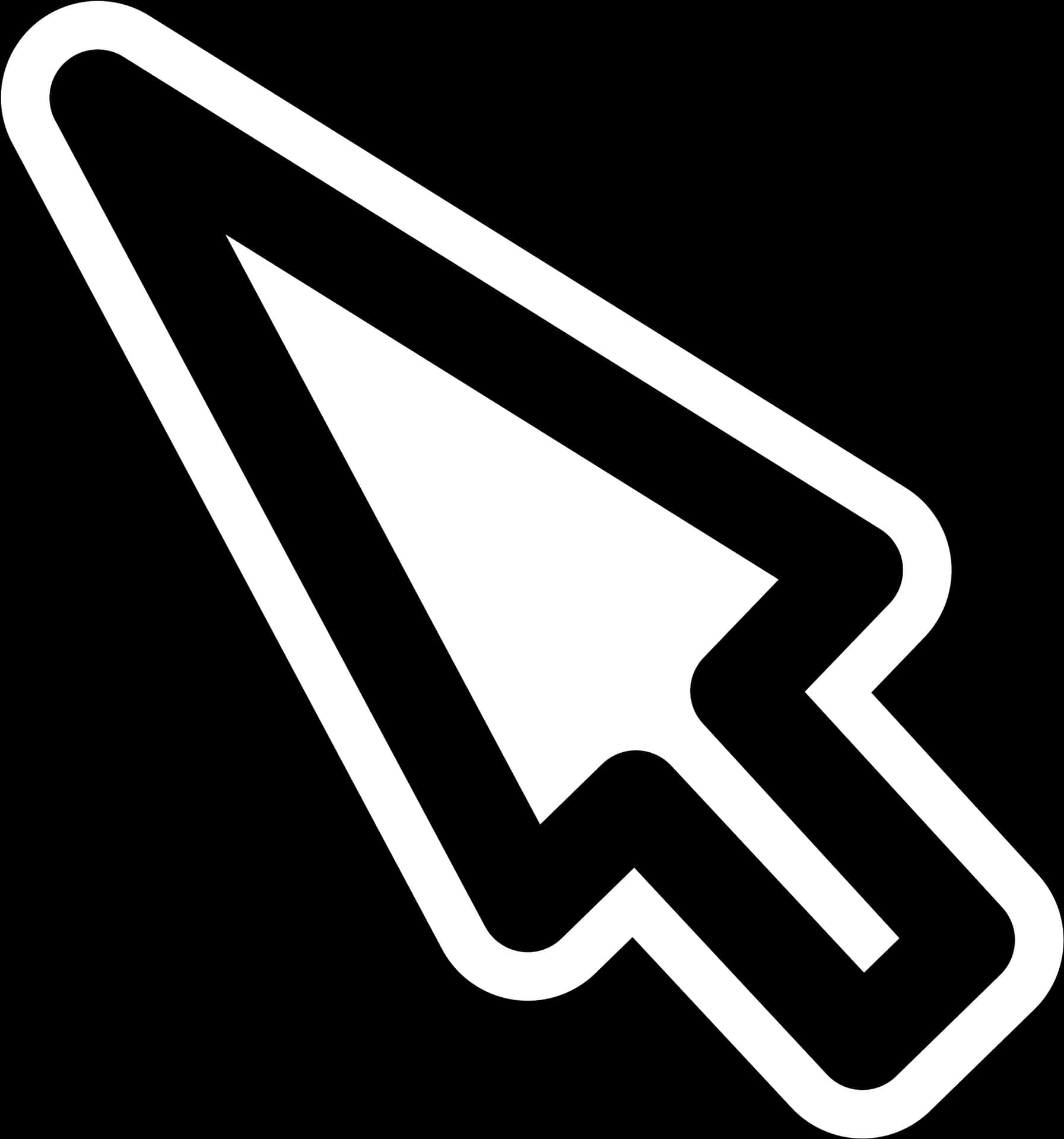 Classic Computer Mouse Cursor Icon PNG image