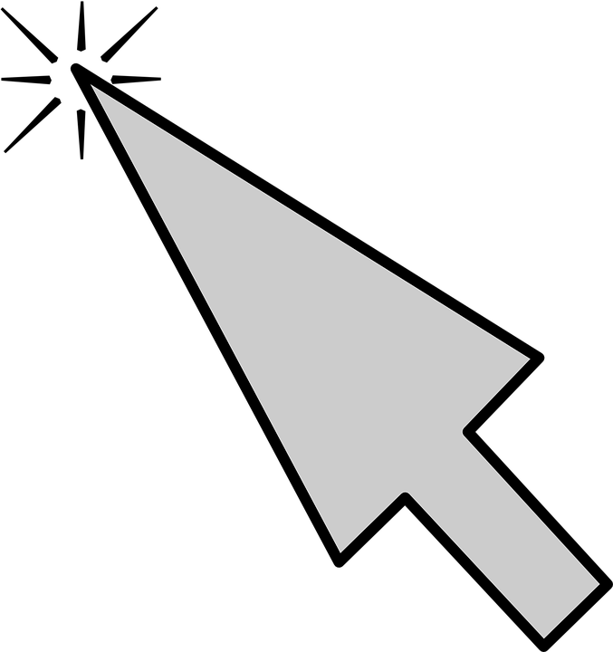 Classic Computer Mouse Pointer PNG image