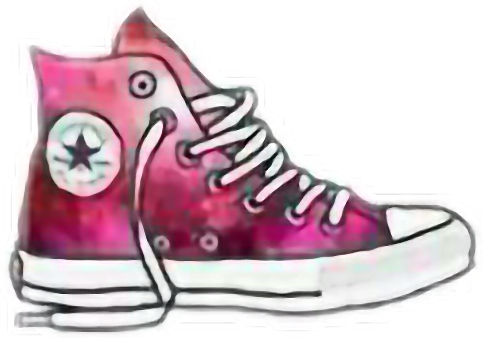 Classic Converse Sneaker Artistic Rendering PNG image