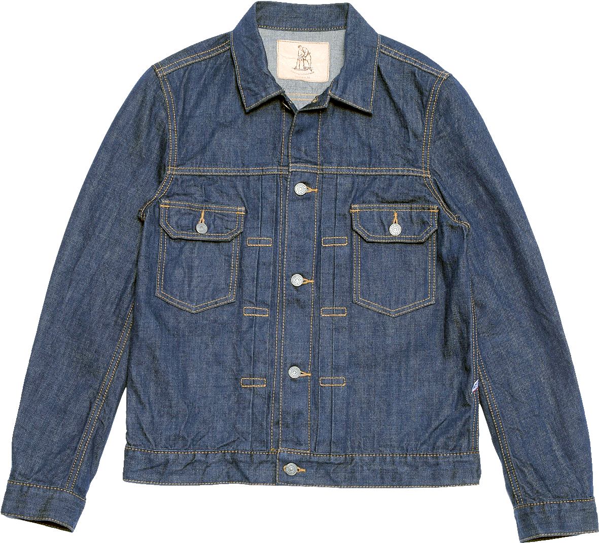 Classic Denim Jacket Front View PNG image