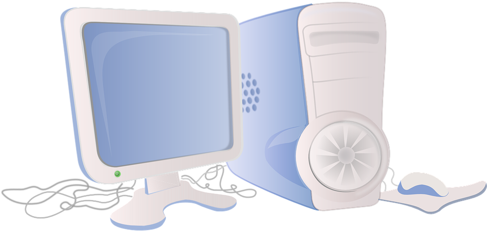 Classic Desktop Computer Illustration PNG image