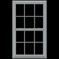 Classic Double Hung Window Design PNG image