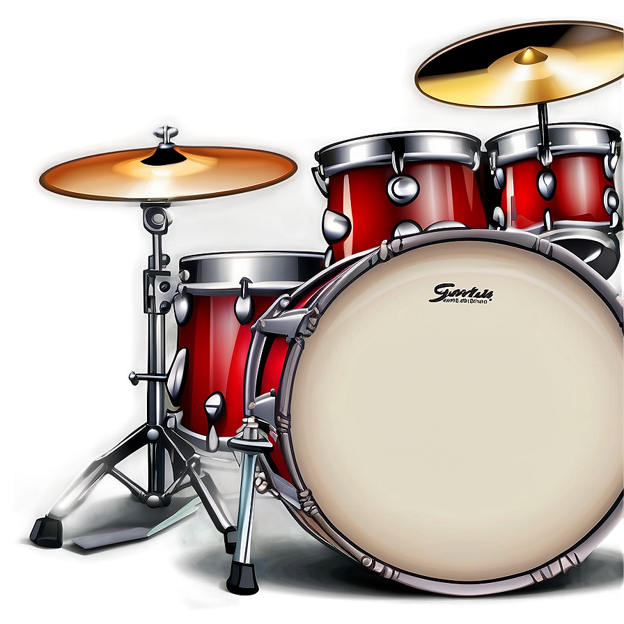 Classic Drum Kit Illustration Png 06212024 PNG image