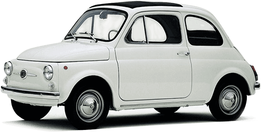 Classic Fiat500 Profile View PNG image