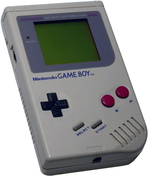 Classic Gameboy Console PNG image