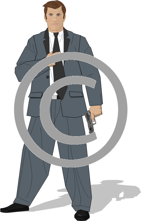 Classic Gangster Cartoon Character PNG image