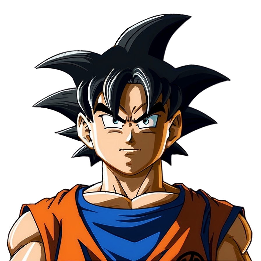 Classic Goku Hair Outline Png 06122024 PNG image