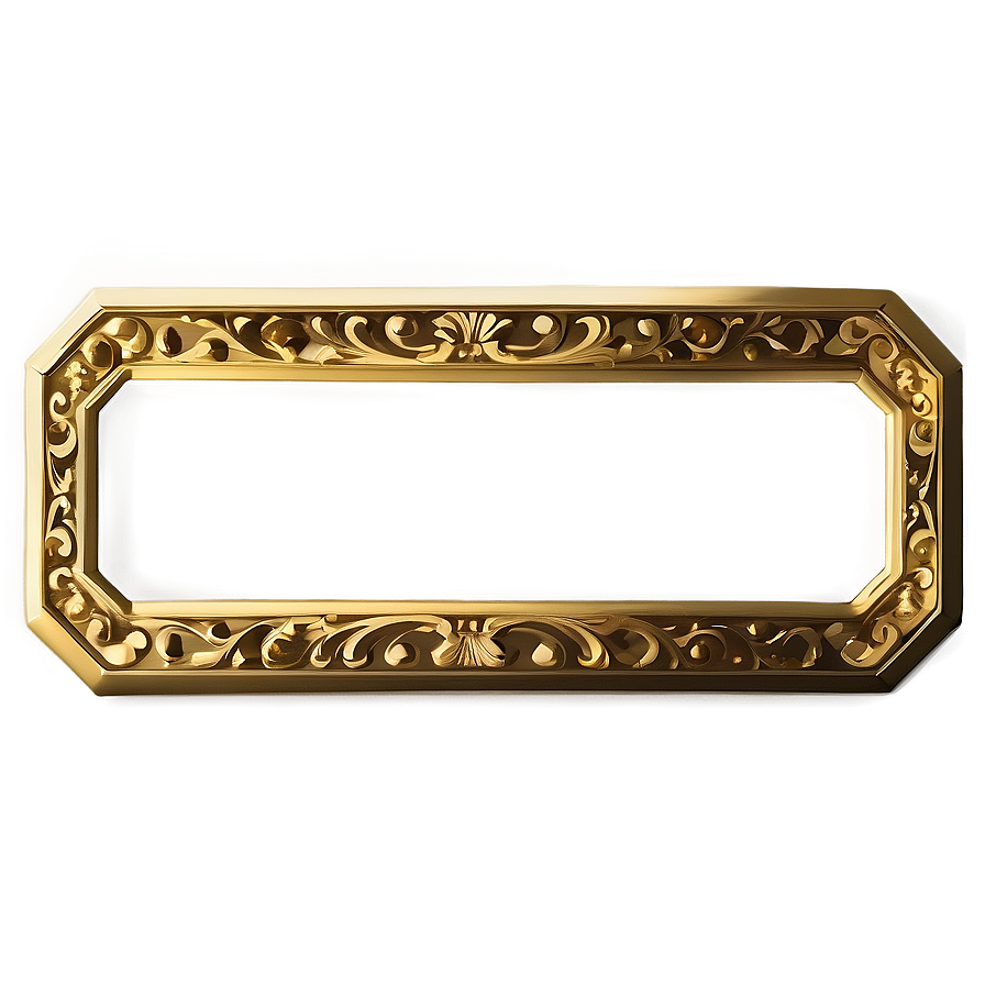 Classic Gold Plaque Png 16 PNG image