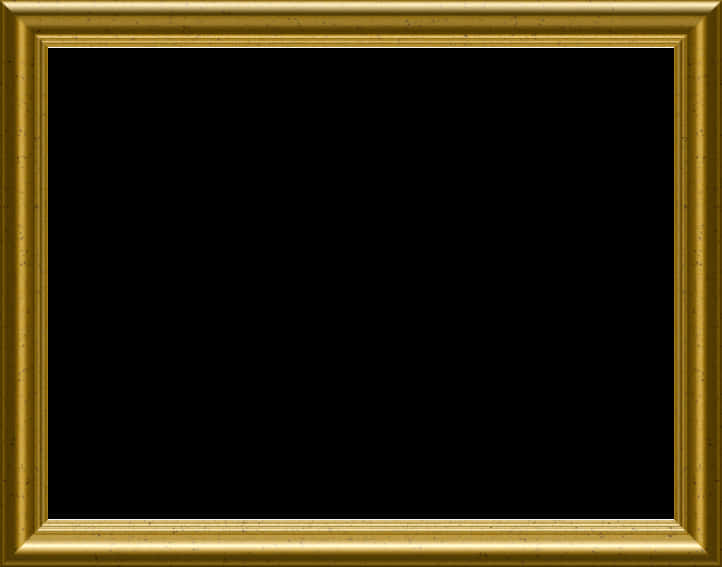 Classic Golden Photo Frame PNG image