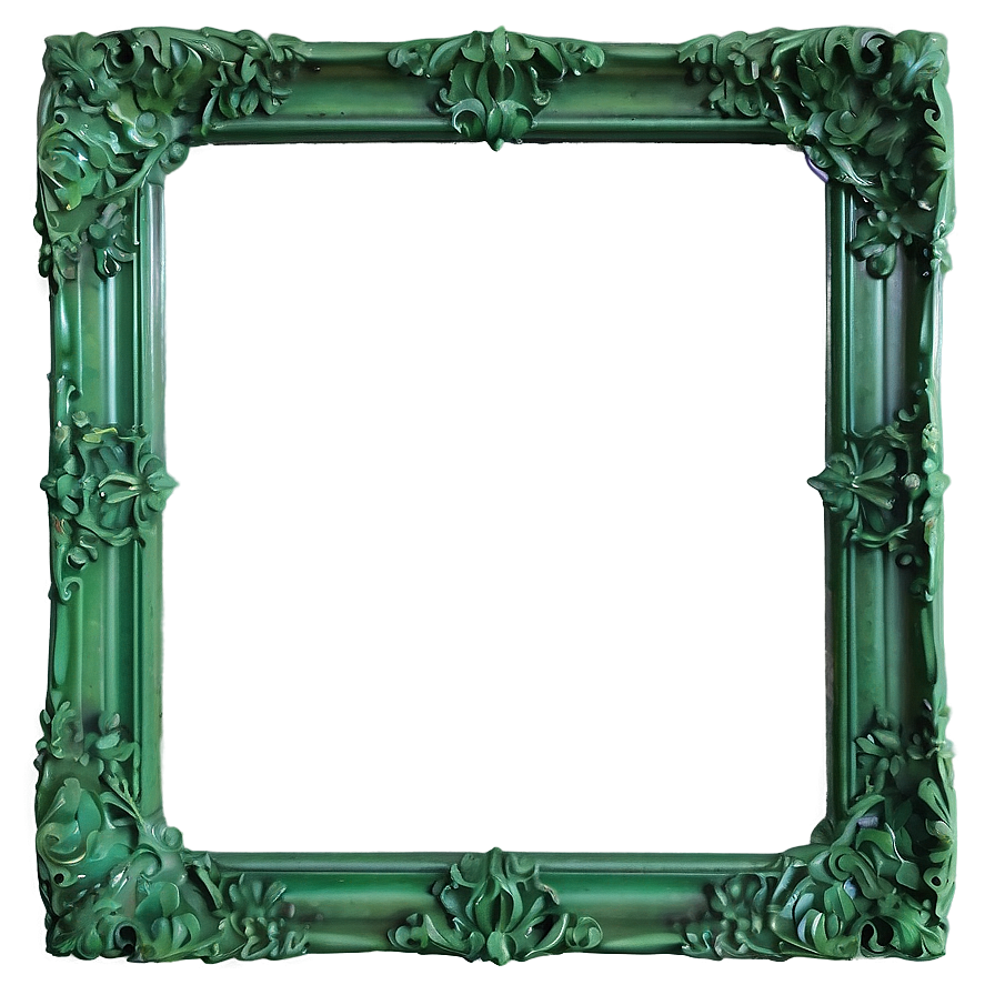 Classic Green Frame Png 18 PNG image