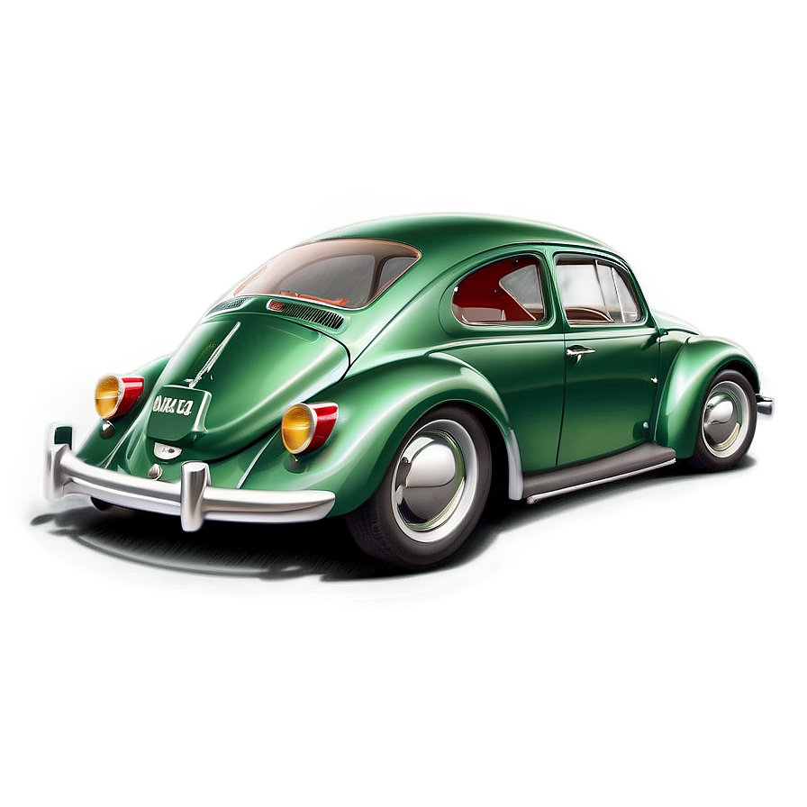 Classic Green Vw Beetle Png Qyk90 PNG image