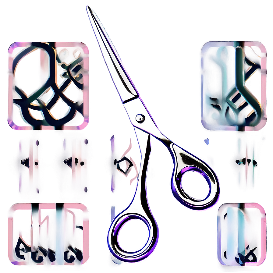 Classic Hair Trimming Scissors Png 1 PNG image