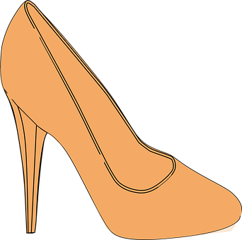 Classic High Heel Pump Illustration PNG image