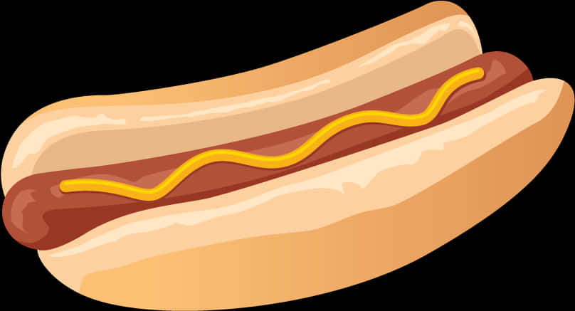 Classic Hot Dog Illustration PNG image