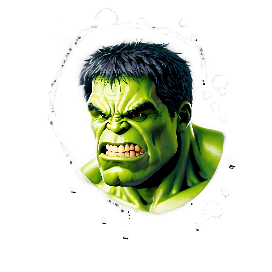 Classic Hulk Face Png 41 PNG image