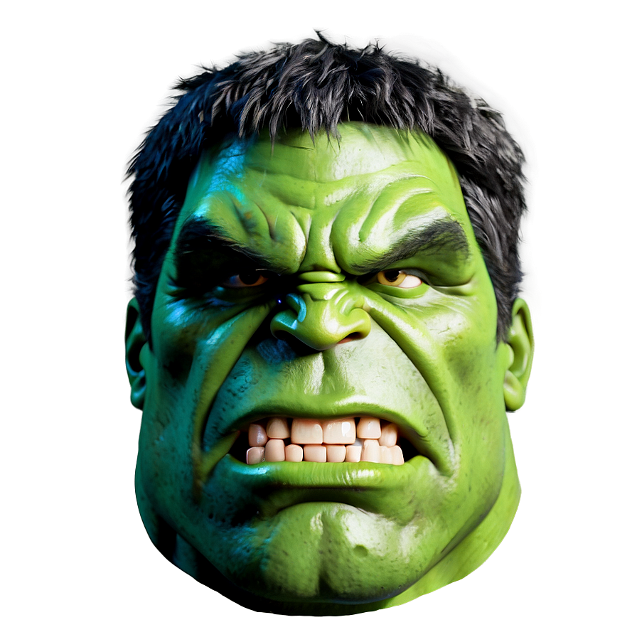 Classic Hulk Face Png 82 PNG image