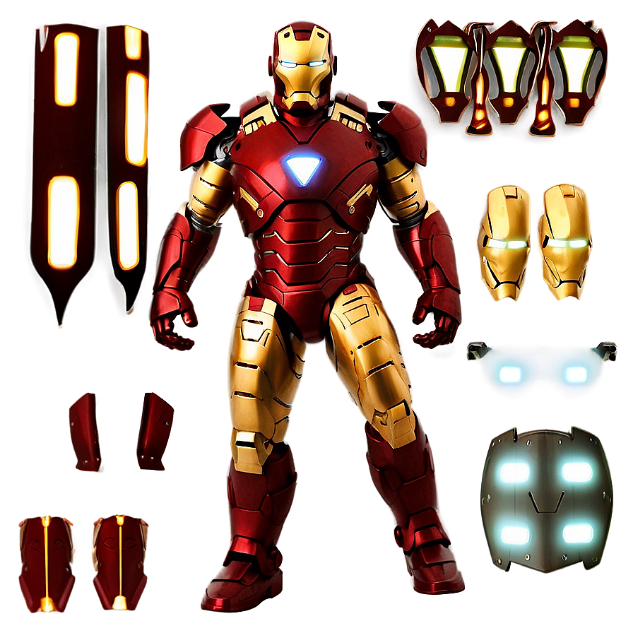 Classic Iron Man Armor Png Oag48 PNG image