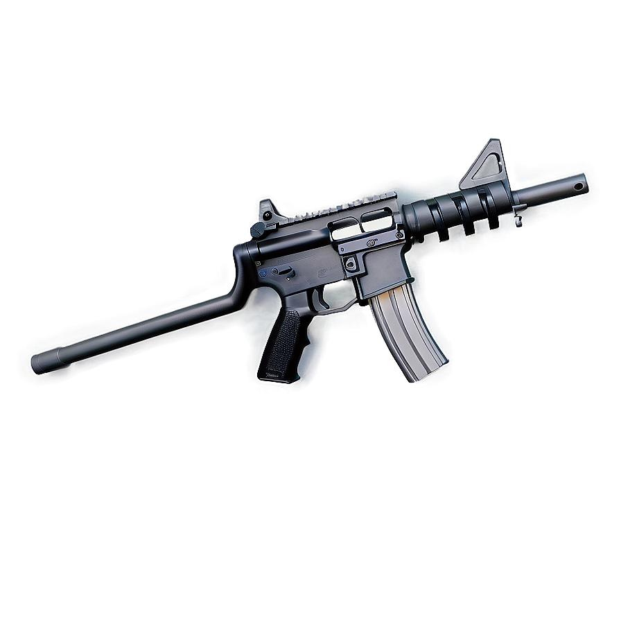 Classic M16 Rifle Png 06132024 PNG image