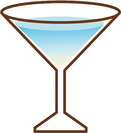 Classic Martini Glass Icon PNG image