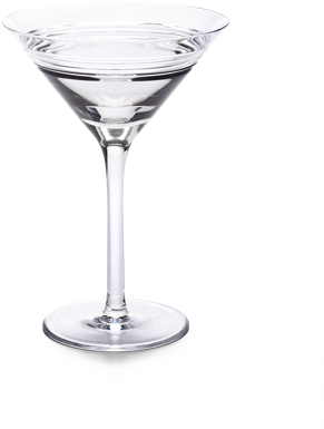 Classic Martini Glass Transparent Background PNG image
