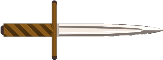 Classic Medieval Dagger Illustration PNG image