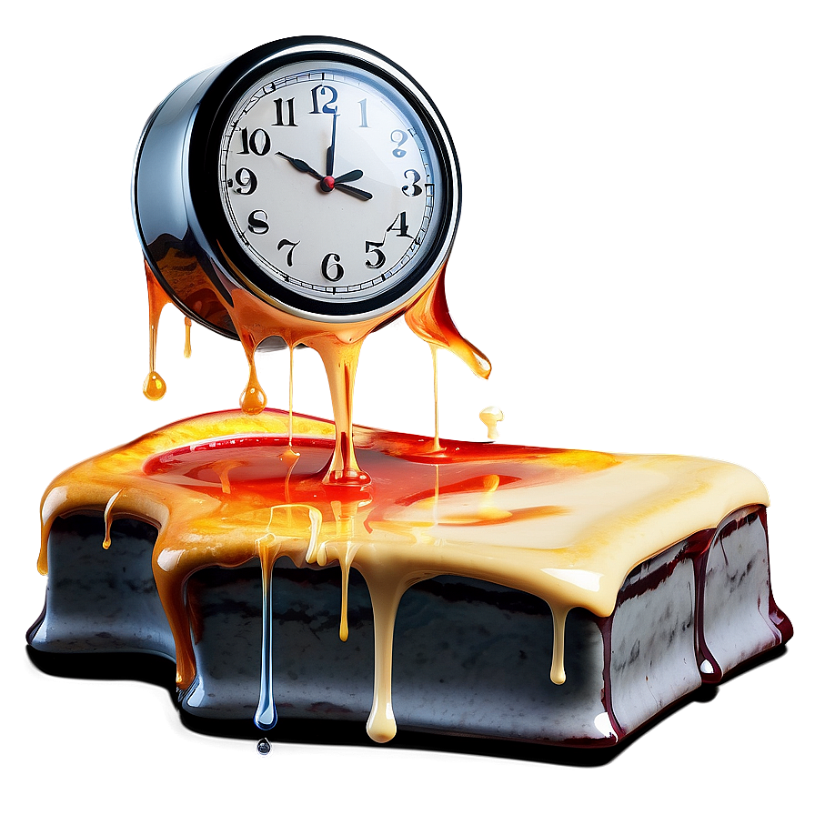 Classic Melting Clock Reproduction Png 23 PNG image