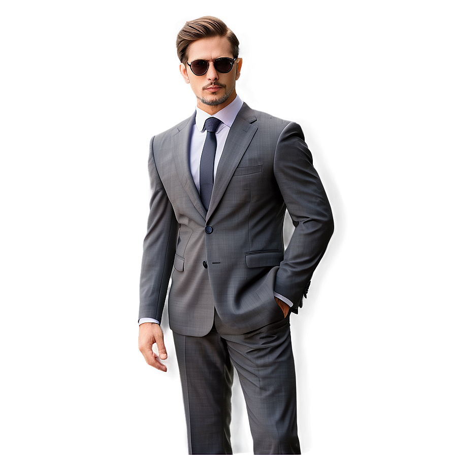 Classic Men's Business Suit Png 06212024 PNG image