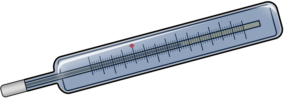 Classic Mercury Thermometer PNG image