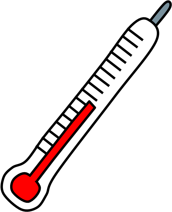 Classic Mercury Thermometer Illustration PNG image