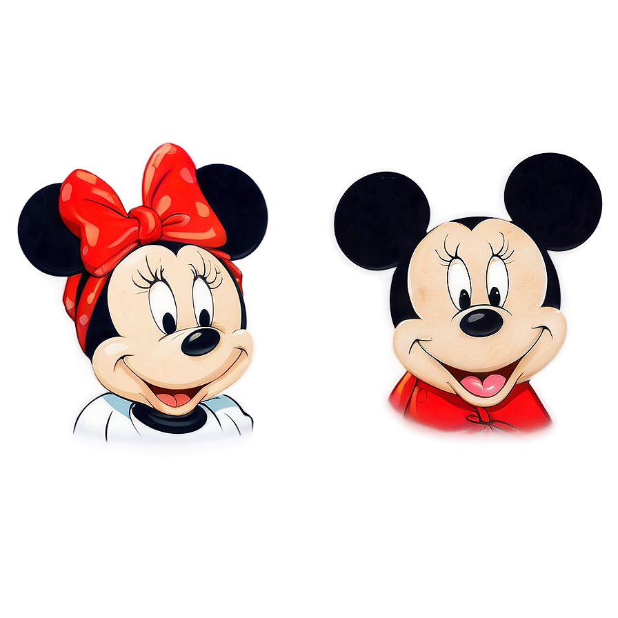 Classic Mickey And Minnie Png 06122024 PNG image