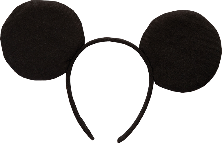 Classic Mickey Mouse Ears Headband PNG image