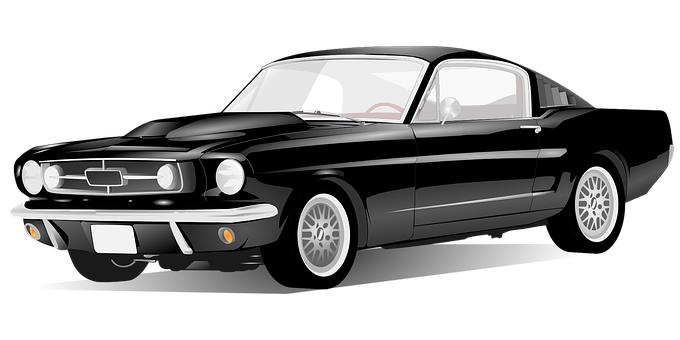 Classic Muscle Car Illustration PNG image