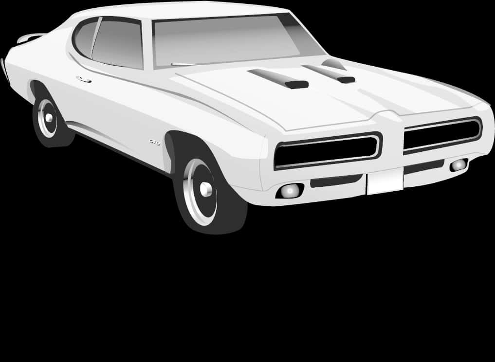 Classic Muscle Car Vector Illustration PNG image