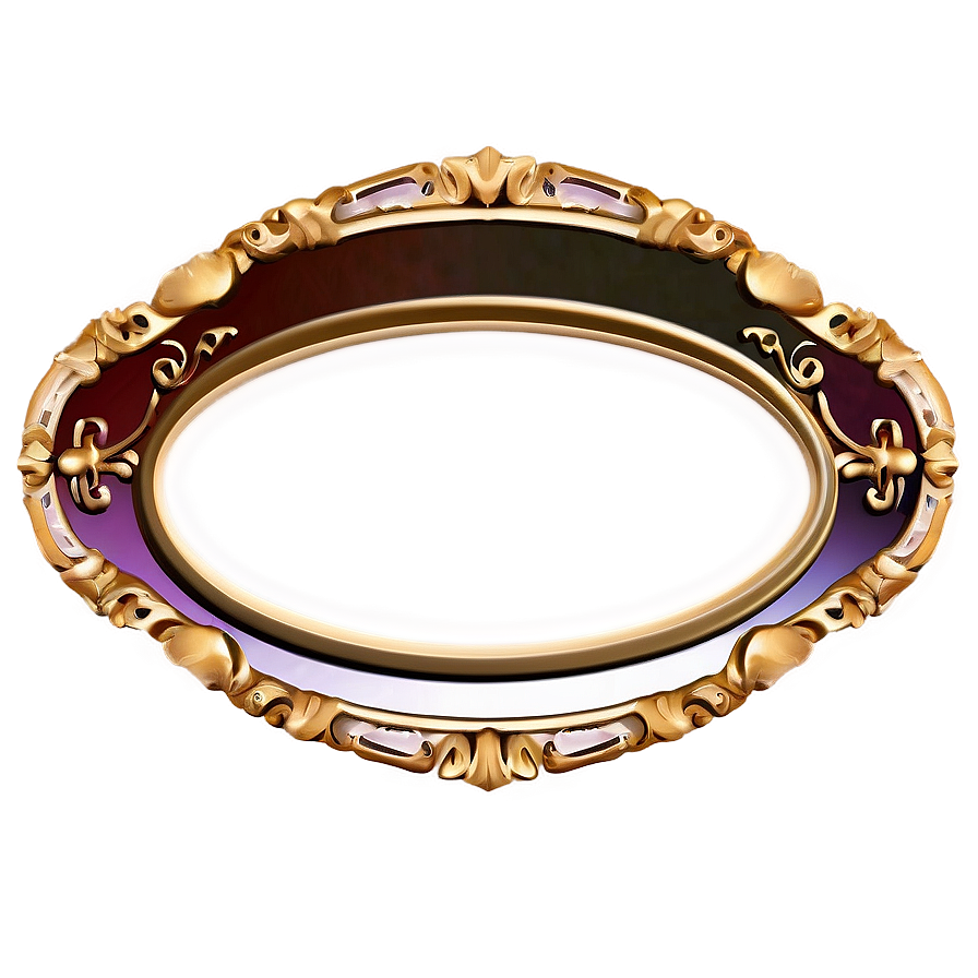 Classic Oval Frame Png Onc84 PNG image