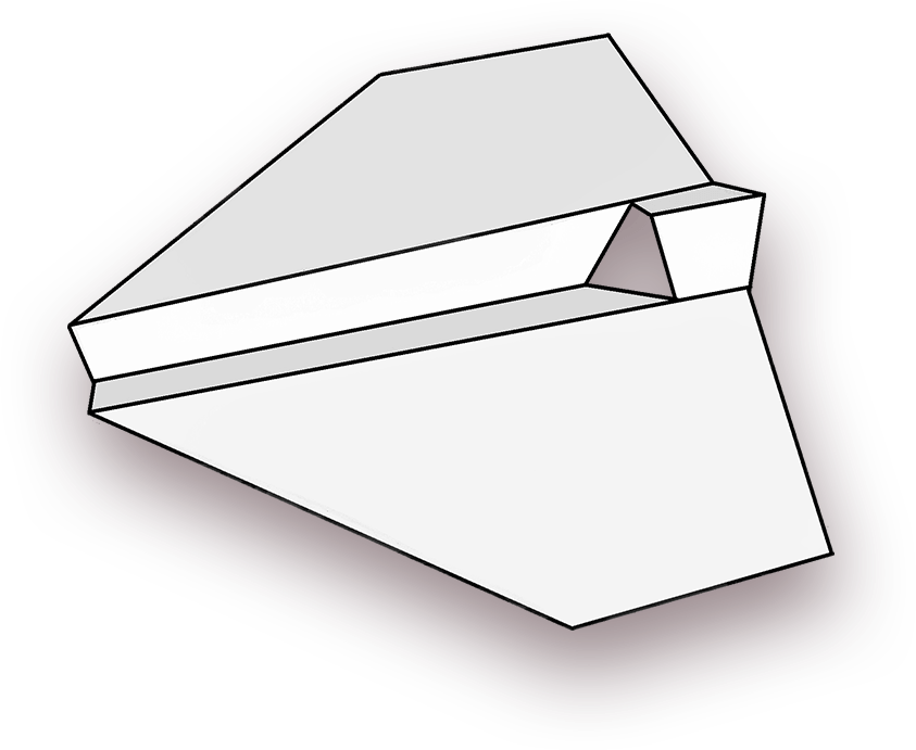 Classic Paper Plane Illustration PNG image