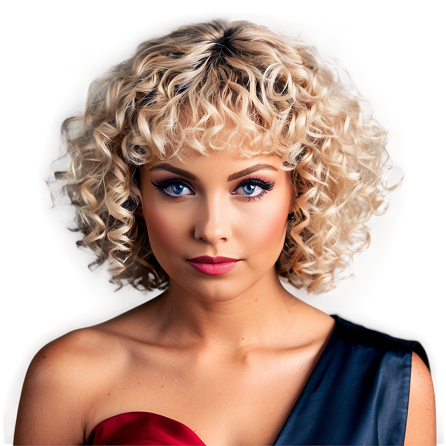 Classic Perm Look Png 06272024 PNG image