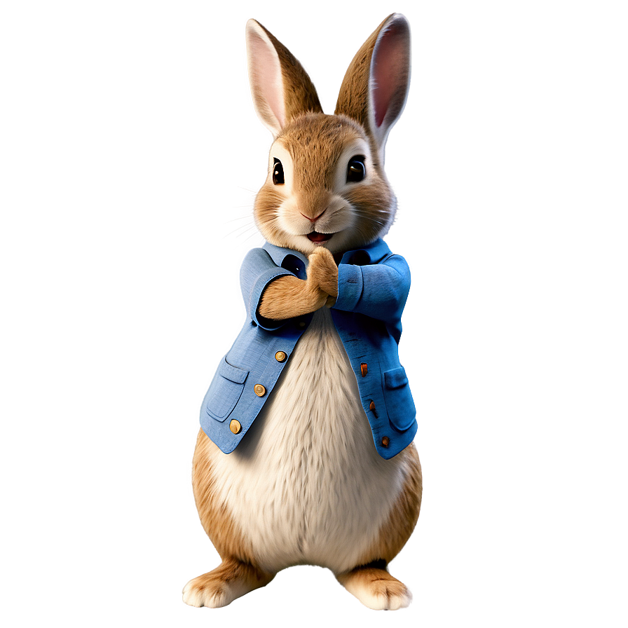 Classic Peter Rabbit Pose Png Mkn PNG image