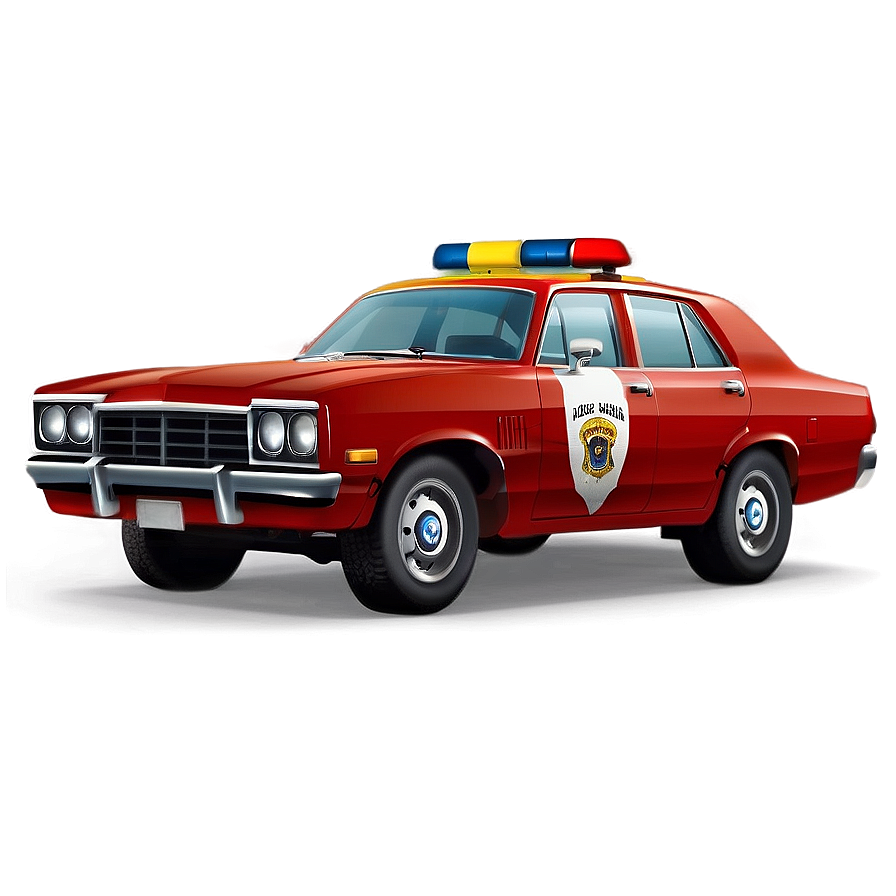 Classic Police Car Png 34 PNG image