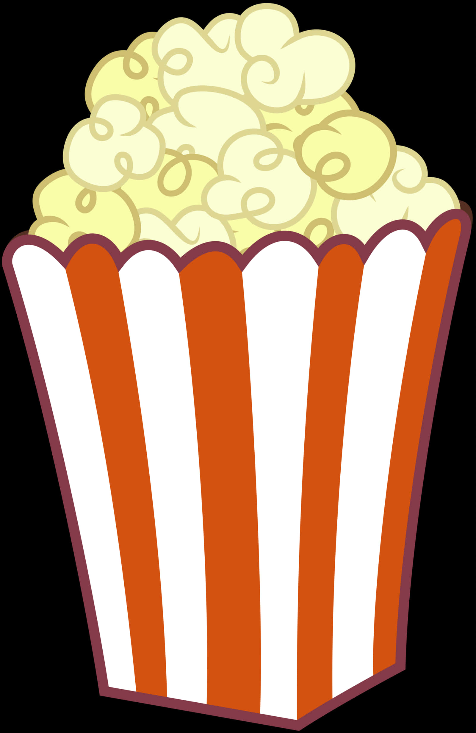 Classic Popcorn Box Clipart PNG image