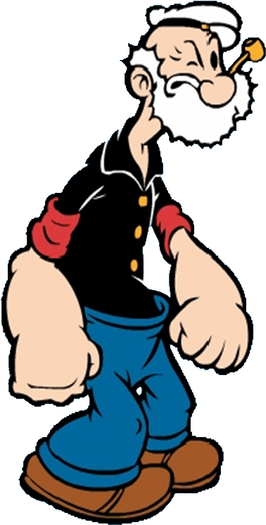 Classic Popeye Cartoon Character PNG image